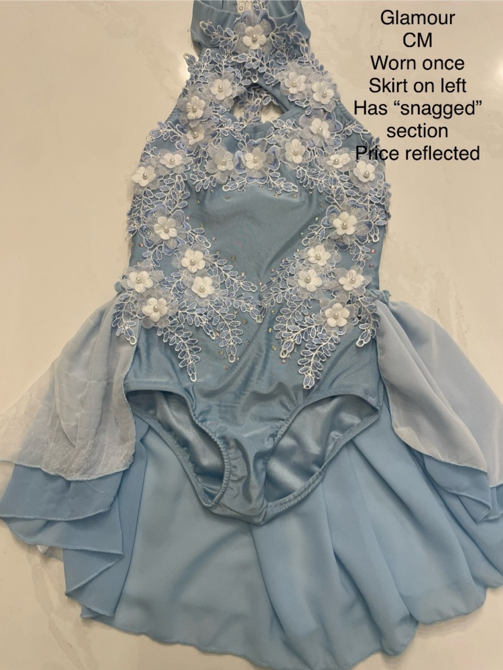 Glamour blue lyrical girls costume CM